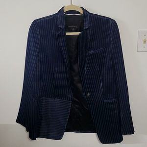 Banana Republic blazer navy white pin striped - 4